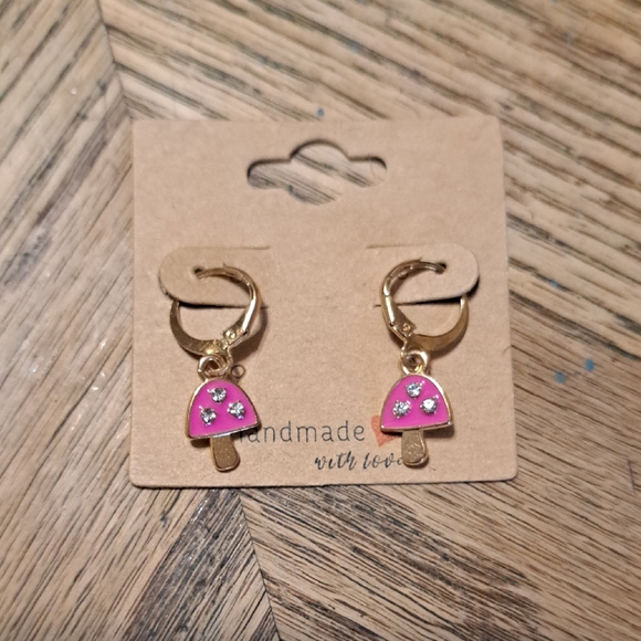 Hand Crafted Jewelry - Mushroom Cuff Earrings